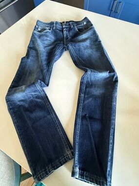 Dolce & Gabbana Men's Straight-Leg Dark Blue Jeans